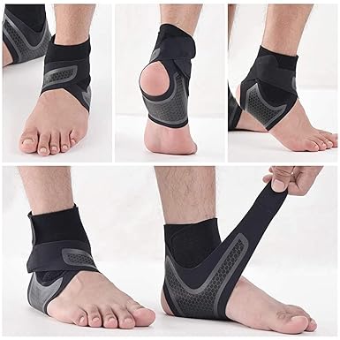 Breathable Right Foot Ankle Brace for Sprained Ankles – Stabilizes Ligaments & Prevents Re-injury, Adjustable Wrap for Men & Women|galeezone|