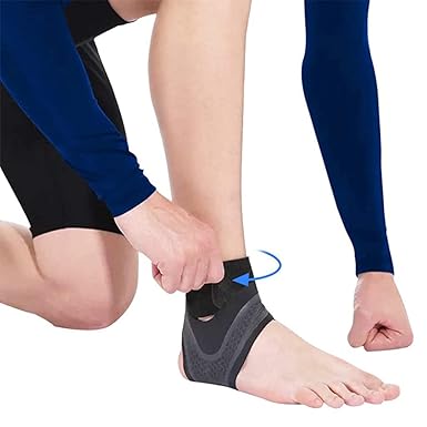 Breathable Right Foot Ankle Brace for Sprained Ankles – Stabilizes Ligaments & Prevents Re-injury, Adjustable Wrap for Men & Women|galeezone|