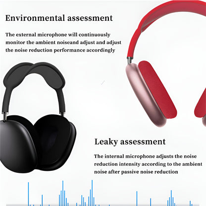 P9 Bluetooth Noise-Cancelling Headphones with Mic for Sports & Gaming