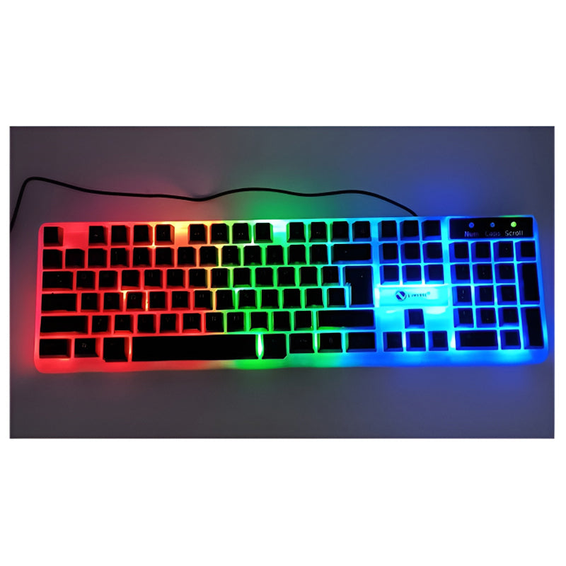 Limeide TX35 RGB Backlit Wired Gaming Keyboard - Lightweight, Suspension Design, and Vibrant Illumination