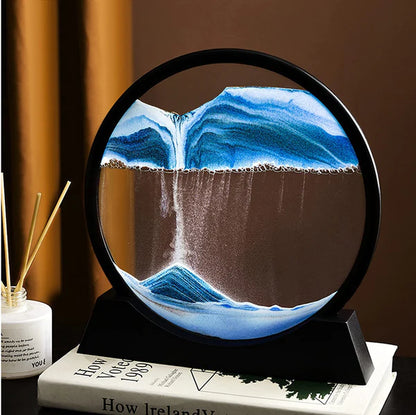 3D Moving Sandscape Lamp | Dynamic Sand Frame