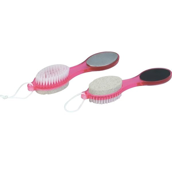 Foot Scrubber – Multi-Function Pedicure Tool for Cleansing, Scrubbing, Filing, and Buffing (Random Color)