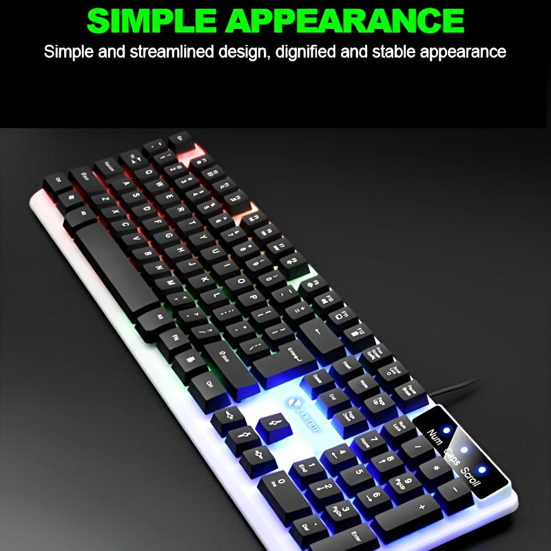 Limeide TX35 RGB Backlit Wired Gaming Keyboard - Lightweight, Suspension Design, and Vibrant Illumination