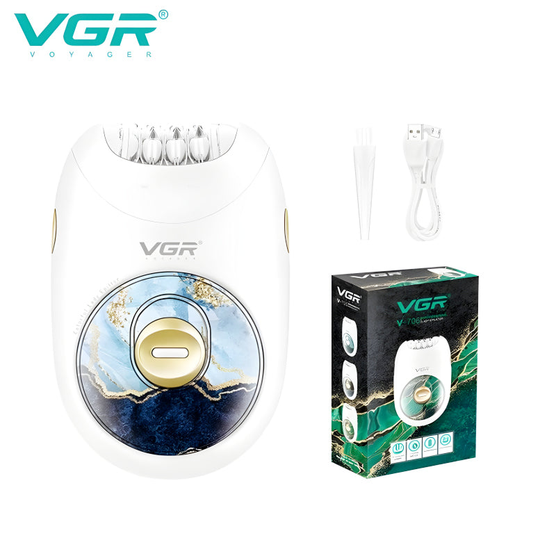 VGR V-706 Professional Rechargeable Electric Epilator for Women – Smooth and Effective Hair Removal