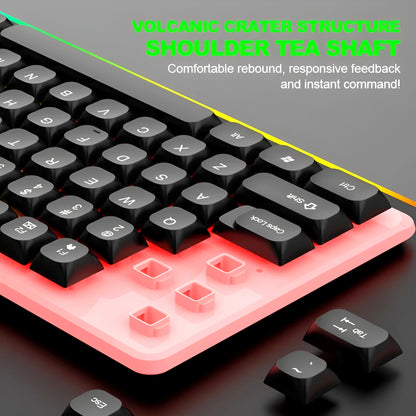 Limeide TX35 RGB Backlit Wired Gaming Keyboard - Lightweight, Suspension Design, and Vibrant Illumination