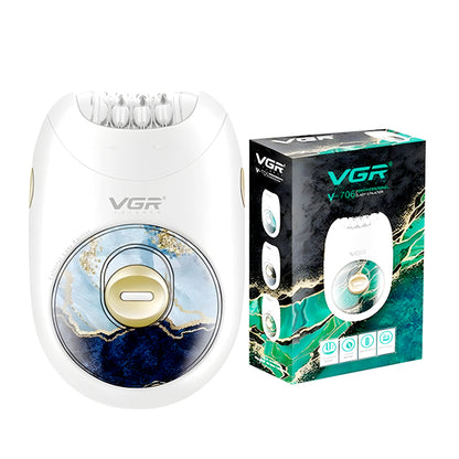 VGR V-706 Professional Rechargeable Electric Epilator for Women – Smooth and Effective Hair Removal