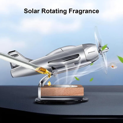 Solar-Powered Aircraft Car Air Freshener | Dashboard Decor