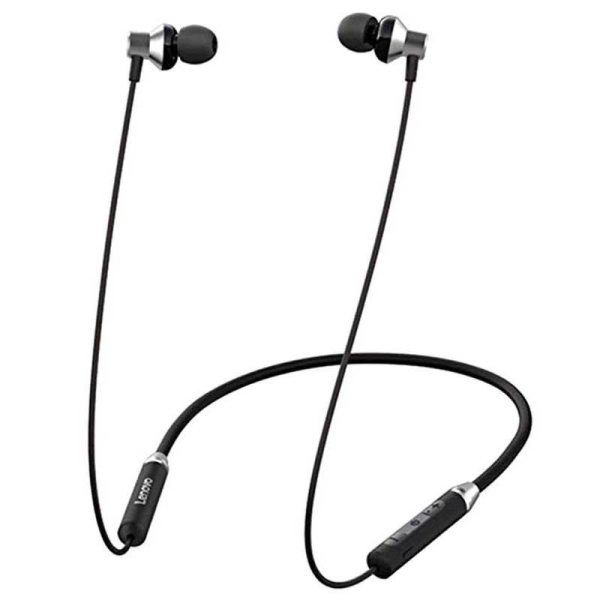 Lenovo HE05 Wireless Bluetooth 5.0 Neckband Earbuds – Sports Waterproof Headset with Hi-Fi Sound, Bass, In-Ear Design, Magnetic Fit|galeezone|