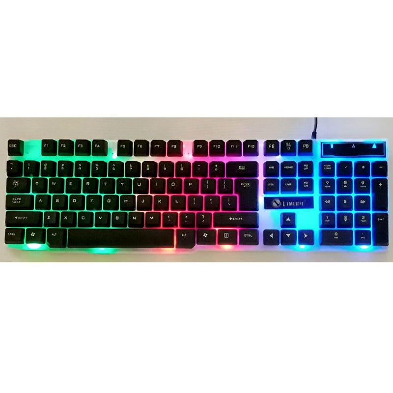 Limeide TX35 RGB Backlit Wired Gaming Keyboard - Lightweight, Suspension Design, and Vibrant Illumination