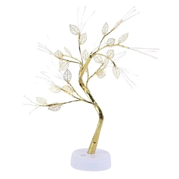 LED Tree Table Lamp | USB-Powered Adjustable Touch-Switch Fairy Night Light | Home & Xmas Decoration