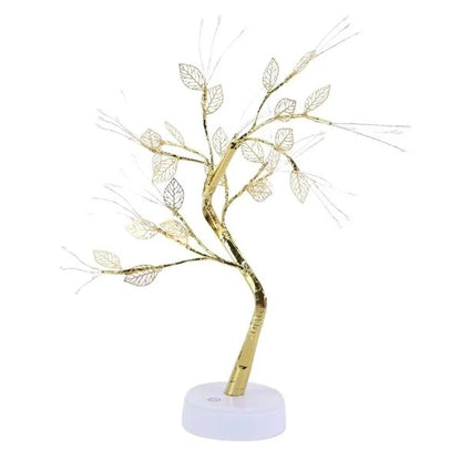 LED Tree Table Lamp | USB-Powered Adjustable Touch-Switch Fairy Night Light | Home & Xmas Decoration