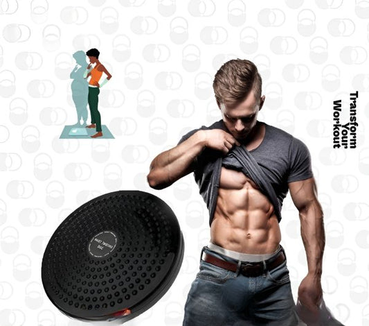 Tummy Twister Exercise Disc – Slimming & Weight Loss Fitness Plate | Twister Plate Workout Machine – Black/galeezone