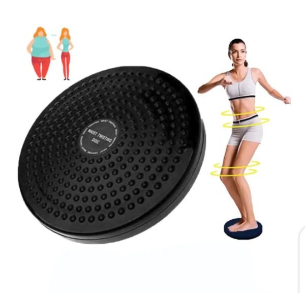 Tummy Twister Exercise Disc – Slimming & Weight Loss Fitness Plate | Twister Plate Workout Machine – Black/galeezone