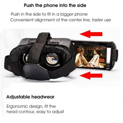 VR Box – 3D Virtual Reality Headset with Remote | Adjustable Head Strap for Phone|galeezone|