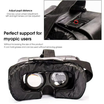 VR Box – 3D Virtual Reality Headset with Remote | Adjustable Head Strap for Phone|galeezone|