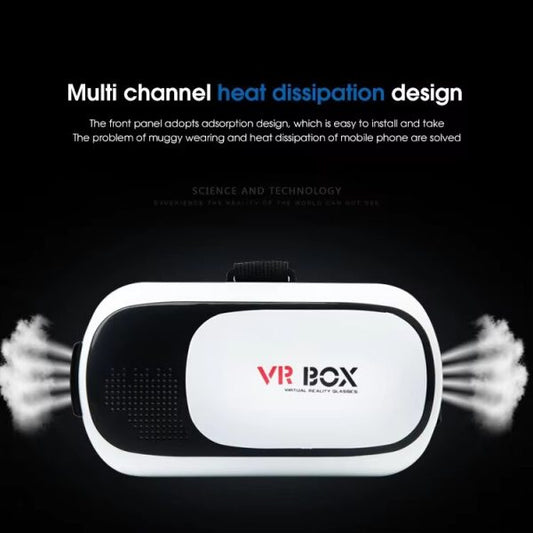 VR Box – 3D Virtual Reality Headset with Remote | Adjustable Head Strap for Phone|galeezone|